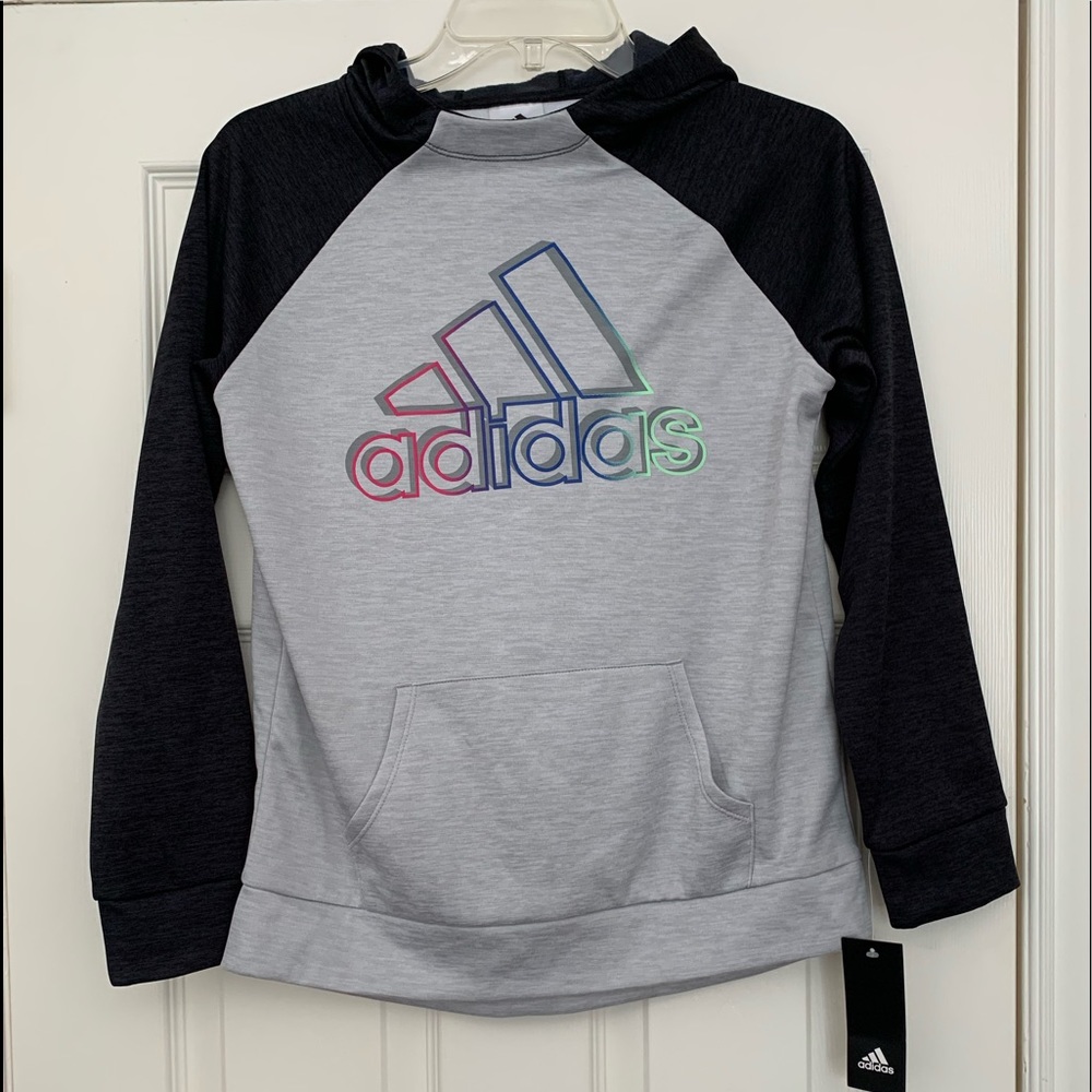 Adidas girls thin hoody size XL (16) BNWT